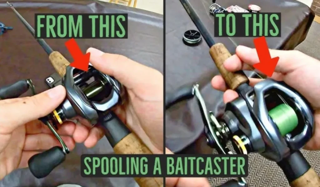 Spooling Line On the Reel